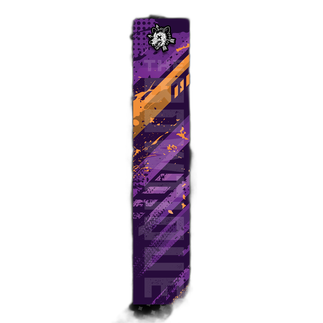 Comic Pop Arrow Wrap: Bright red and yellow comic-style arrow design. | titlex-cutout