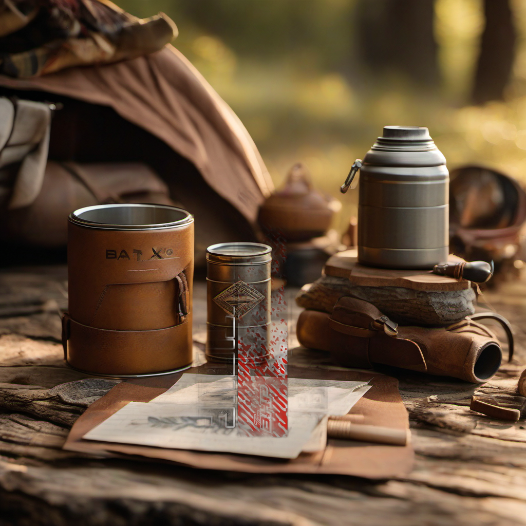 Bowhunter arrow wraps on rustic wood at golden hour, perfect Father's Day gift display. | titlex-scene-fathers-day