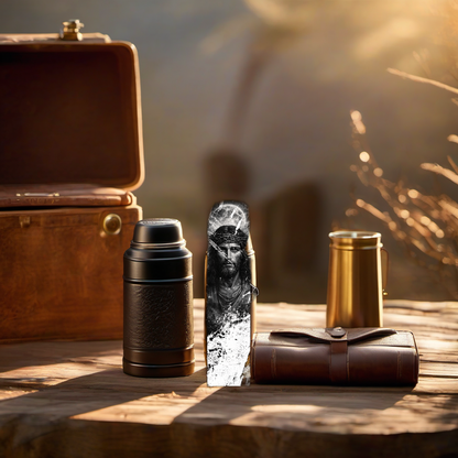 King cologne on rustic wood at golden hour, perfect Father's Day gift scene. | titlex-scene-fathers-day
