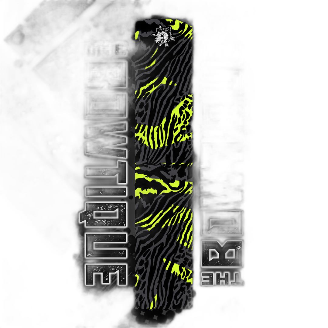 Comic Pop Arrow Wrap: Bright yellow and red comic-style arrow design. | titlex-cutout