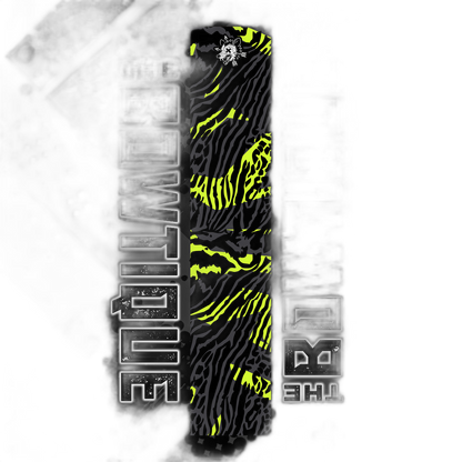 Comic Pop Arrow Wrap: Bright yellow and red comic-style arrow design. | titlex-cutout