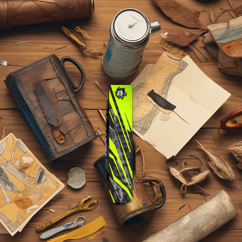 Comic Pop Arrow Wrap on rustic wood at golden hour, perfect Father's Day gift setting. | titlex-scene-fathers-day