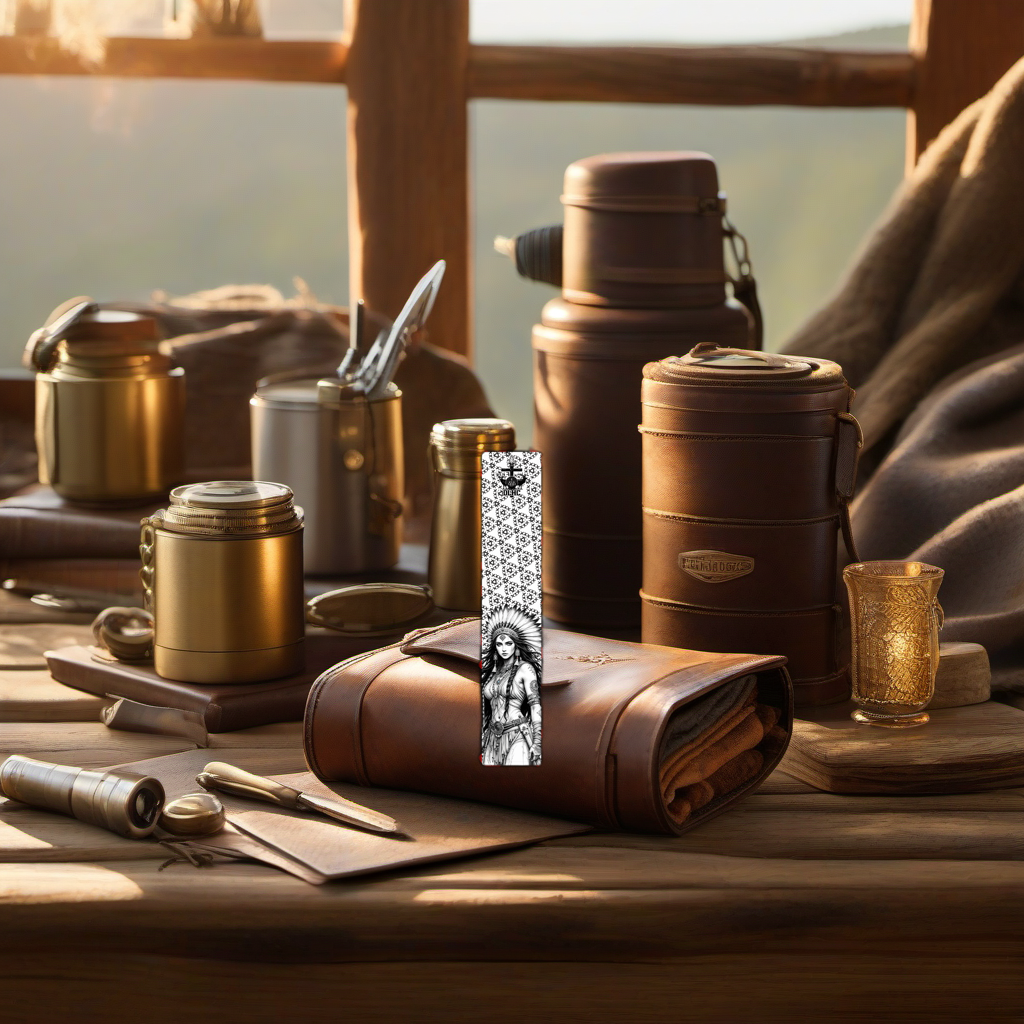 War Queen product on rustic table at golden hour camp, perfect Father's Day gift. | titlex-scene-fathers-day