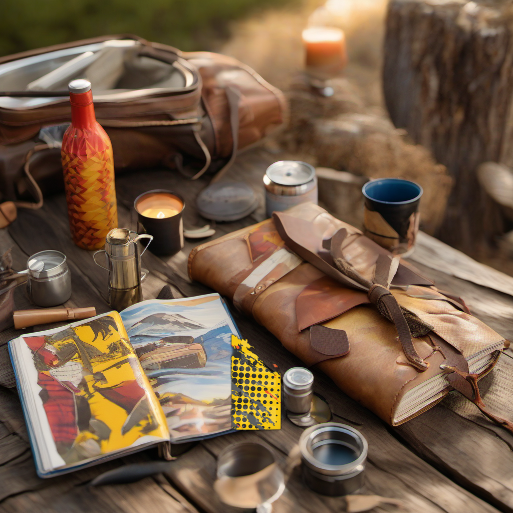 Comic Pop Arrow Wrap on rustic wood at golden hour, perfect Father's Day gift setting. | titlex-scene-fathers-day