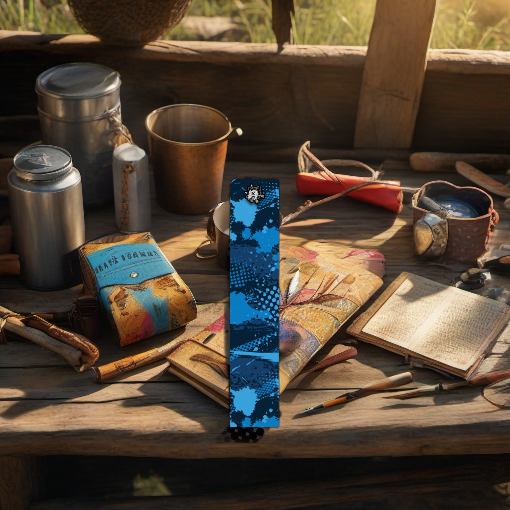 Comic Pop Arrow Wrap on rustic table at golden hour, perfect Father's Day gift setting. | titlex-scene-fathers-day