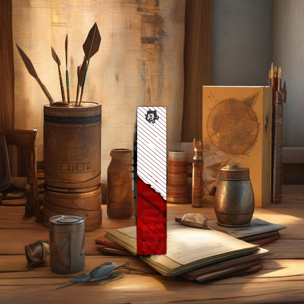 Comic Pop Arrow Wrap on rustic table at golden hour, perfect Father's Day gift setting. | titlex-scene-fathers-day