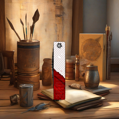 Comic Pop Arrow Wrap on rustic table at golden hour, perfect Father's Day gift setting. | titlex-scene-fathers-day