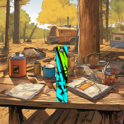 Comic Pop Arrow Wrap on rustic wood at golden hour, perfect Father's Day gift setting. | titlex-scene-fathers-day