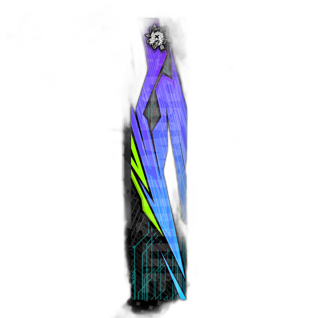 Comic Pop Arrow Wrap: Bright, colorful, comic-style arrow design. | titlex-cutout