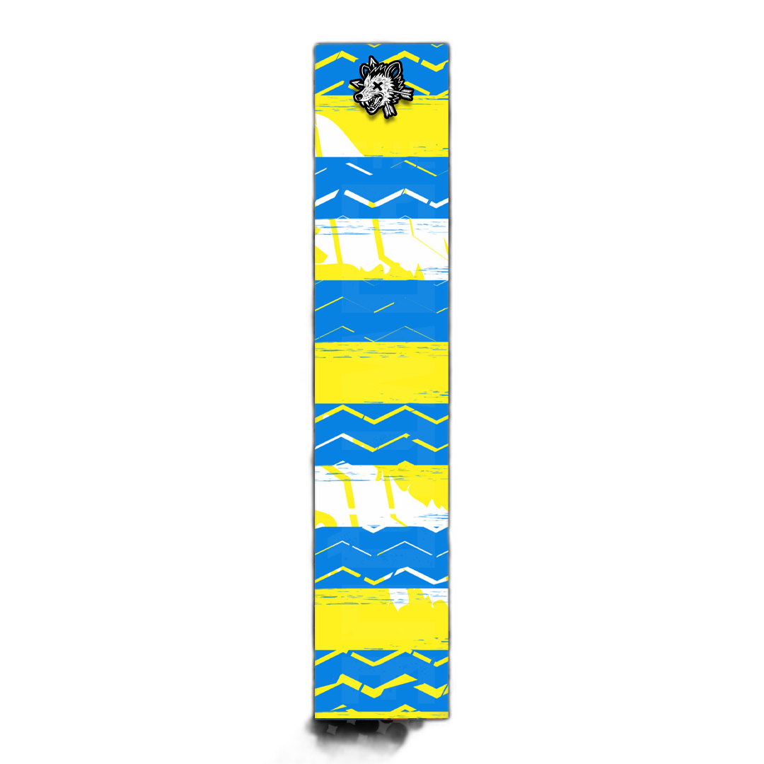 Comic Pop Arrow Wrap: Bright yellow and red comic book style arrow design. | titlex-cutout