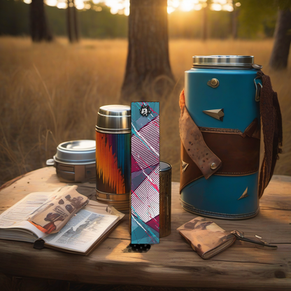 Comic Pop Arrow Wrap on rustic wood at golden hour, perfect Father's Day gift setting. | titlex-scene-fathers-day