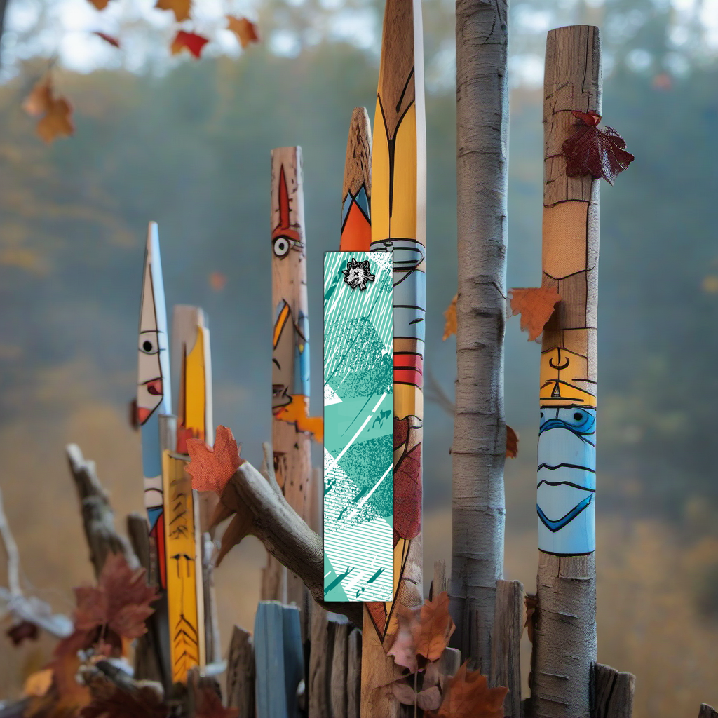 Comic Pop Arrow Wrap on a wooden treestand overlooking a misty, dawn-lit hardwood timber ridge. | titlex-scene-whitetail-treestand