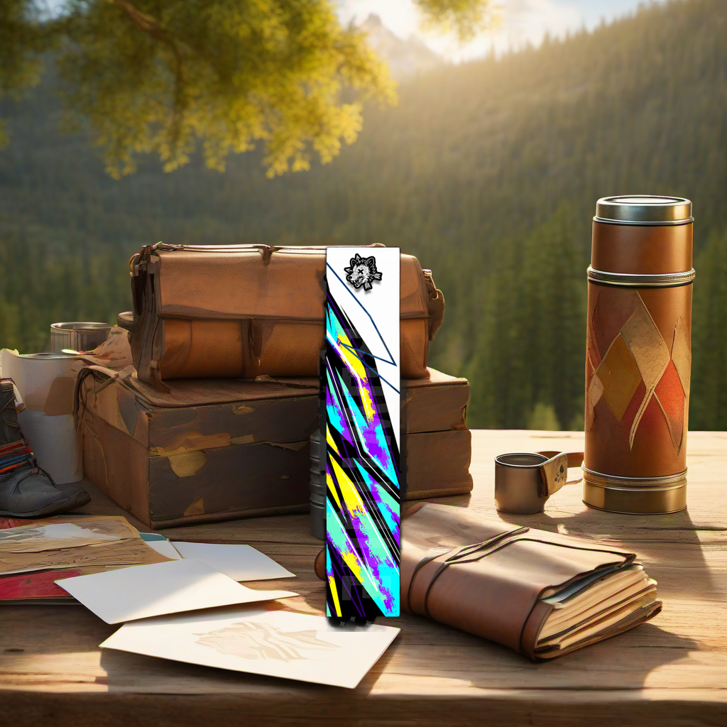 Comic Pop Arrow Wrap on rustic table at golden hour, perfect Father's Day gift scene. | titlex-scene-fathers-day