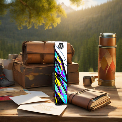 Comic Pop Arrow Wrap on rustic table at golden hour, perfect Father's Day gift scene. | titlex-scene-fathers-day