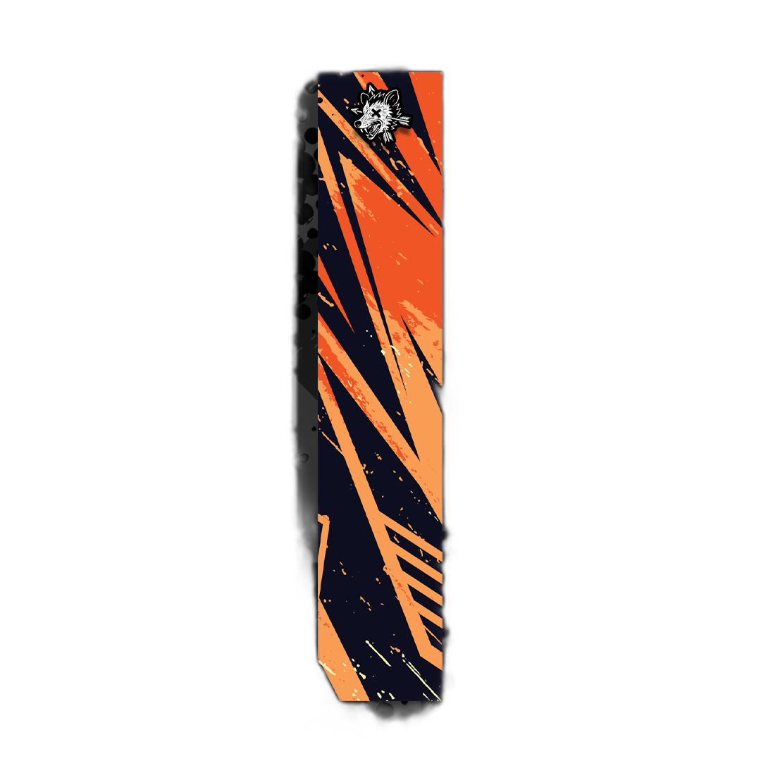 Comic Pop Arrow Wrap: Bright red and yellow comic book style arrow design. | titlex-cutout