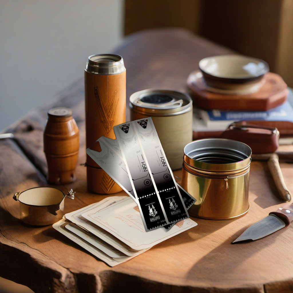 Arrow wraps on rustic wood at golden hour, perfect Father's Day camp gift. | titlex-scene-fathers-day