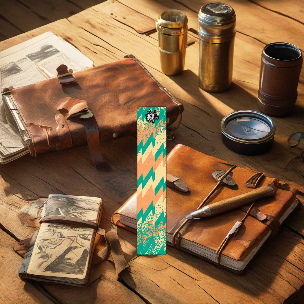 Comic Pop Arrow Wrap on rustic table at golden hour, perfect Father's Day gift setting. | titlex-scene-fathers-day