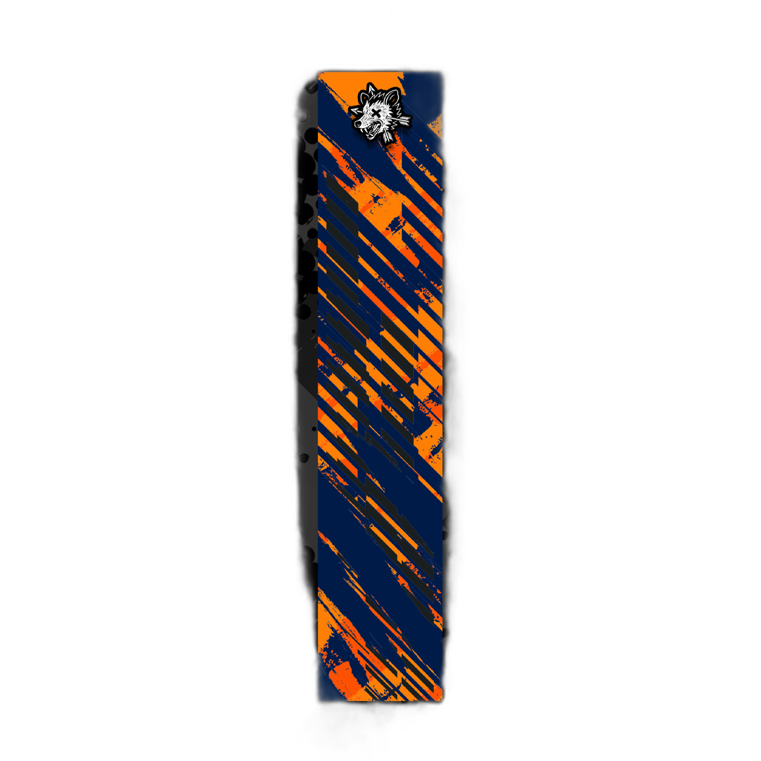 Comic Pop Arrow Wrap: Bright red and yellow comic-style arrow design. | titlex-cutout