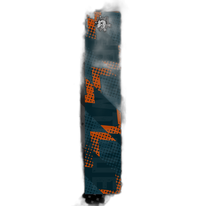 Comic Pop Arrow Wrap: Bright, multi-colored arrow design with bold comic book style graphics. | titlex-cutout