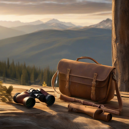 Weight Arrow Wraps on weathered wood, framed by golden aspens and sunset mountain light. | titlex-scene-western-elk