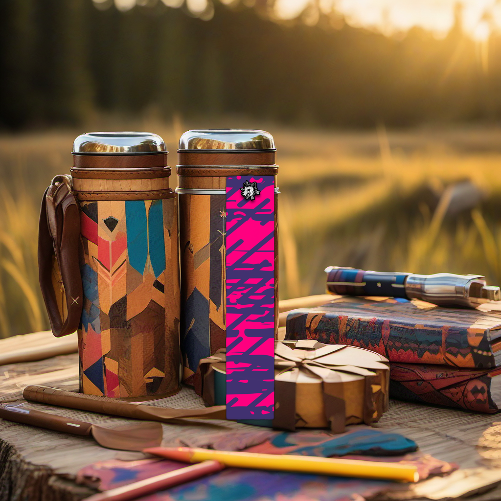 Comic Pop Arrow Wrap on rustic wood at golden hour, perfect Father's Day gift scene. | titlex-scene-fathers-day