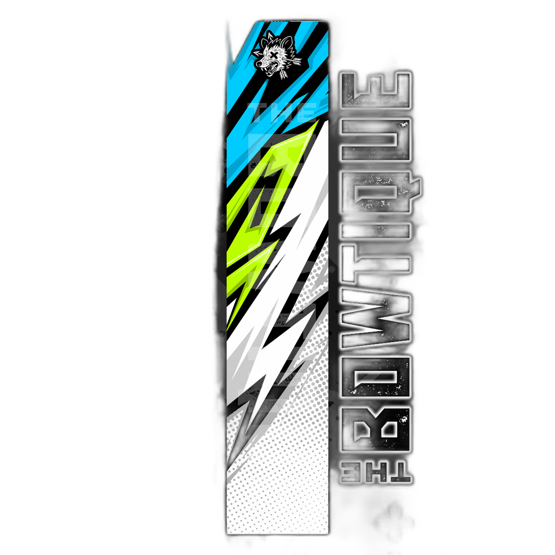 Comic Pop Arrow Wrap: Bright red and yellow arrow design. | titlex-cutout