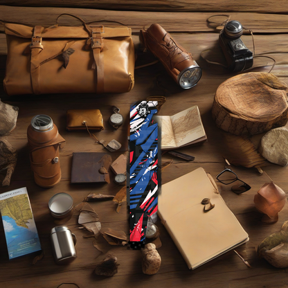 Comic Pop Arrow Wrap on rustic wood at golden hour, perfect Father's Day gift setting. | titlex-scene-fathers-day
