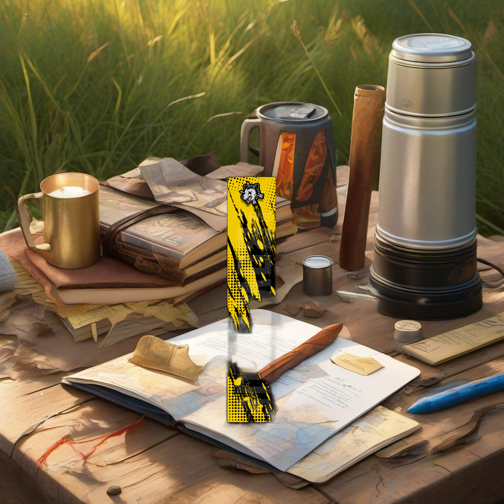 Comic Pop Arrow Wrap on rustic wood at golden hour, perfect Father's Day gift setting. | titlex-scene-fathers-day