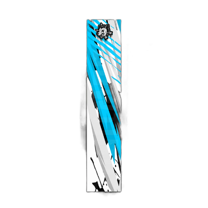 Comic Pop Arrow Wrap: Bright yellow and red arrow design with comic book style graphics. | titlex-cutout